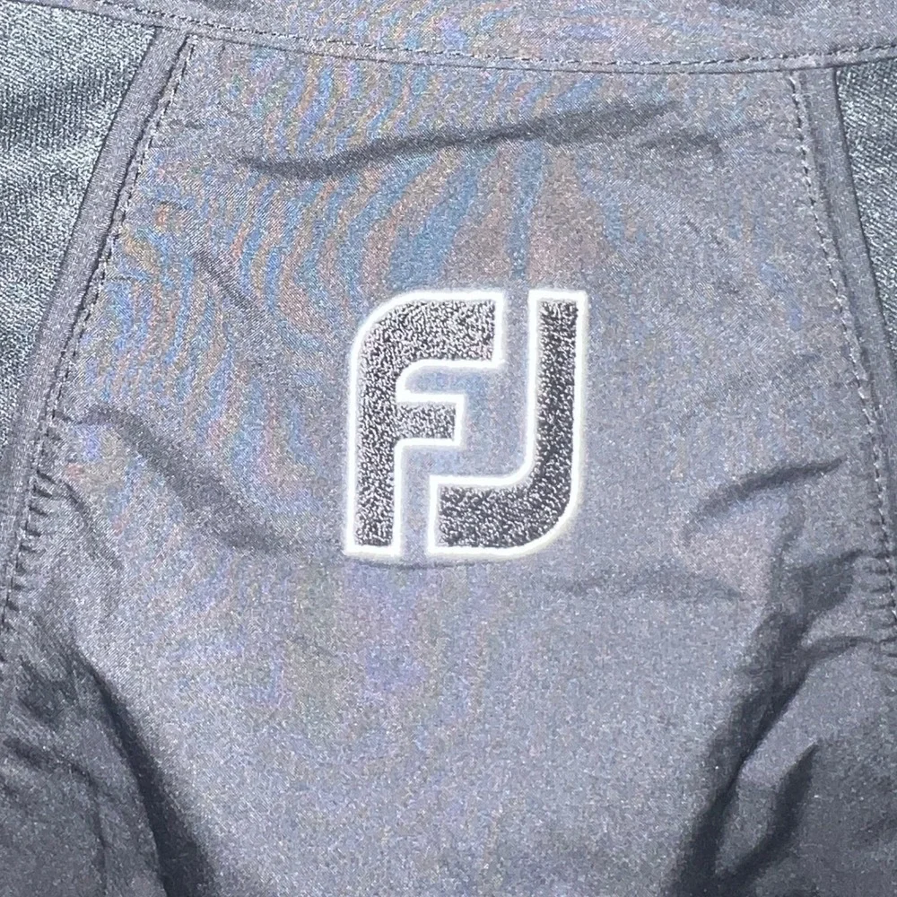 FootJoy DryJoys Tour Collection Golf Men's‎ Large Black Full Zip Windbreaker